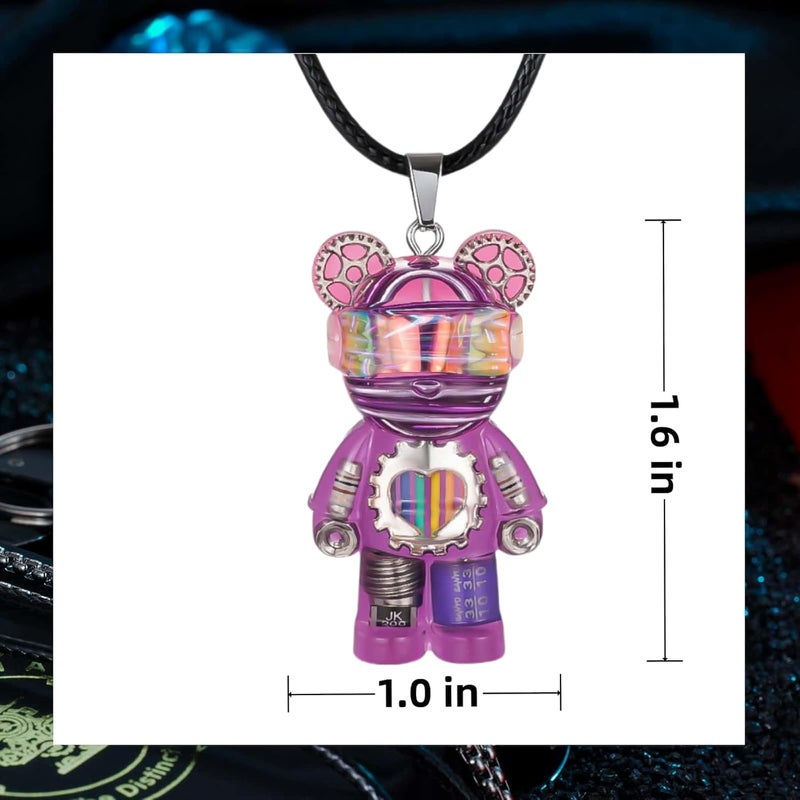 Fynvrona Unique Bear Necklace - Handcrafted Original Design Pendant - Perfect Steampunk Jewelry Gift for Men & Women in Elegant Box - Image 1